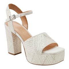 Calyn Platform Sandal - White Raffia / Marc Fisher On Sale