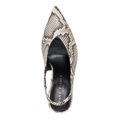 Esther Leather Slingback Pump - Snake Print Multi Leather / Marc Fisher Online