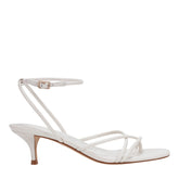Ballen Leather Ankle Strap Sandal - White Leather / Marc Fisher On Sale
