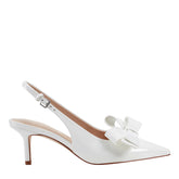Allon Bow Slingback Pump - White Patent / Marc Fisher Online