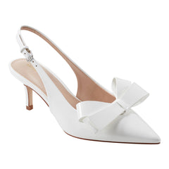 Allon Bow Slingback Pump - White Patent / Marc Fisher Online
