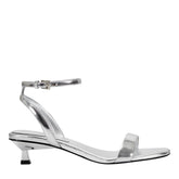 Alona Ankle Strap Sandal - Silver Leather / Marc Fisher Sale
