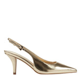 Dorie Leather Slingback Pump - Gold Metallic Leather / Marc Fisher Online