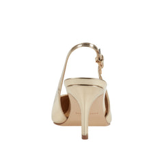 Dorie Leather Slingback Pump - Gold Metallic Leather / Marc Fisher Online