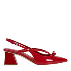 Laily Bow Slingback Pump - Red Patent / Marc Fisher Sale