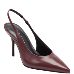 Leynne Slingback Pump - Dark Red Leather / Marc Fisher On Sale