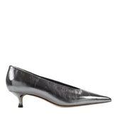 Cecile Leather Kitten Heel Pump - Silver Leather / Marc Fisher For Sale