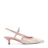 Ceddy Kitten Heel Slingback Pump - Pink Tweed / Marc Fisher Outlet