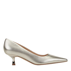Calynna Leather Kitten Heel Pump - Platino Leather / Marc Fisher Online