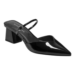 Lakey Heeled Mule - Black Patent / Marc Fisher Online