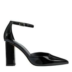 Demeter Ankle Strap Pump - Black Patent / Marc Fisher Outlet