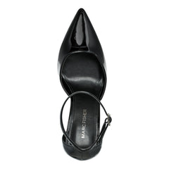 Demeter Ankle Strap Pump - Black Patent / Marc Fisher Outlet