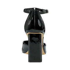 Demeter Ankle Strap Pump - Black Patent / Marc Fisher Outlet