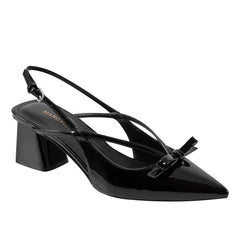 Laily Bow Slingback Pump - Black Patent / Marc Fisher Online