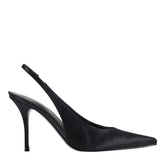 Leynne Slingback Pump - Black Satin / Marc Fisher Outlet
