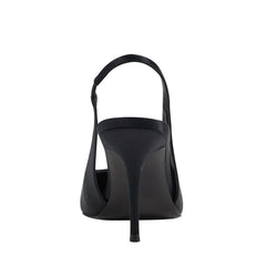 Leynne Slingback Pump - Black Satin / Marc Fisher Outlet