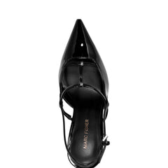 Remmi Strappy Slingback Pump - Black Patent / Marc Fisher On Sale