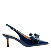 Allon Bow Slingback Pump - Navy Patent / Marc Fisher Sale
