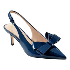 Allon Bow Slingback Pump - Navy Patent / Marc Fisher Sale