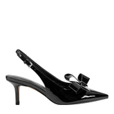 Allon Bow Slingback Pump - Black Patent / Marc Fisher Outlet