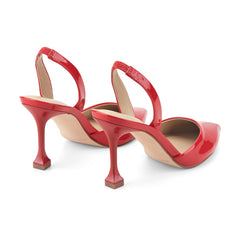 Hadya Slingback Pump - Medium Red Patent / Marc Fisher On Sale