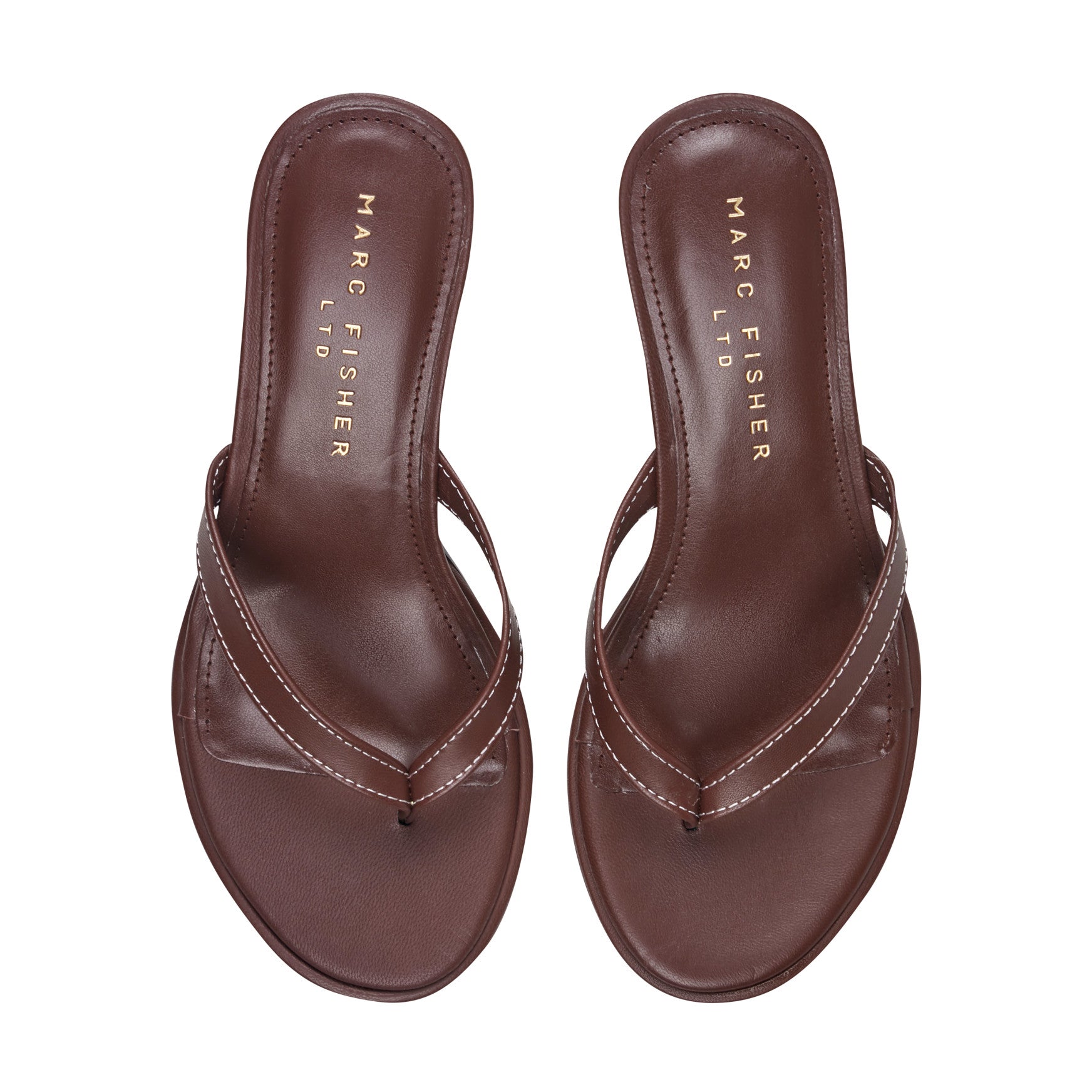 Antonia Leather Thong Sandal - Merlot Leather / Marc Fisher On Sale