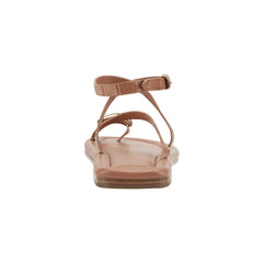 Gynnie Flat Leather Sandal - Natural Leather Embossed Croco / Marc Fisher Discount
