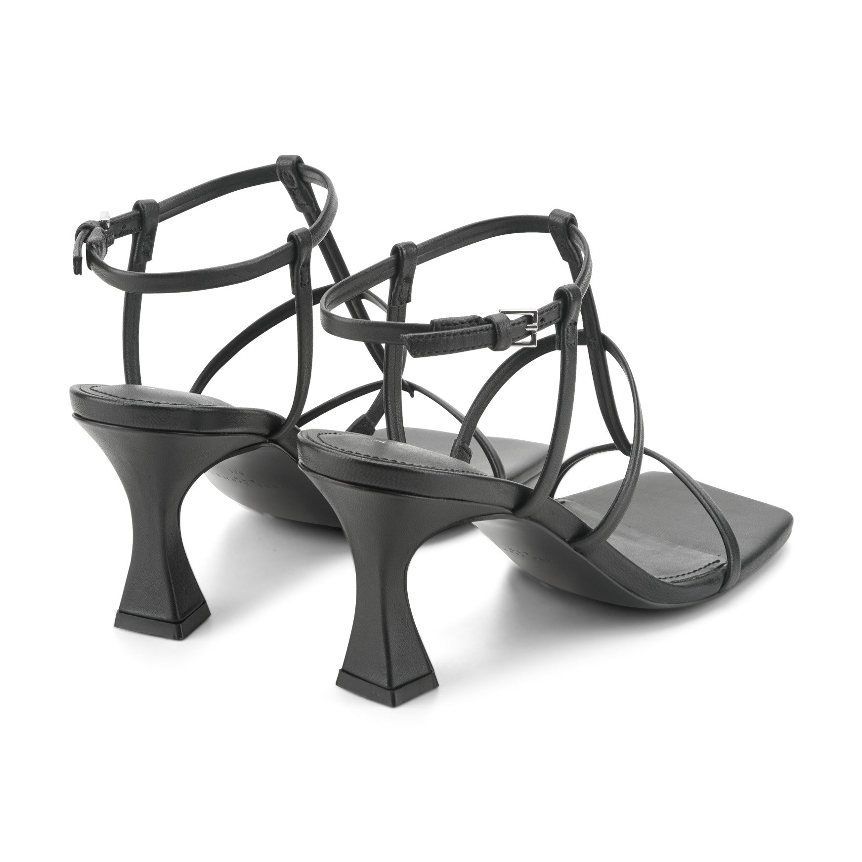 Dennie Strappy Leather Dress Sandal - Black Leather / Marc Fisher Online