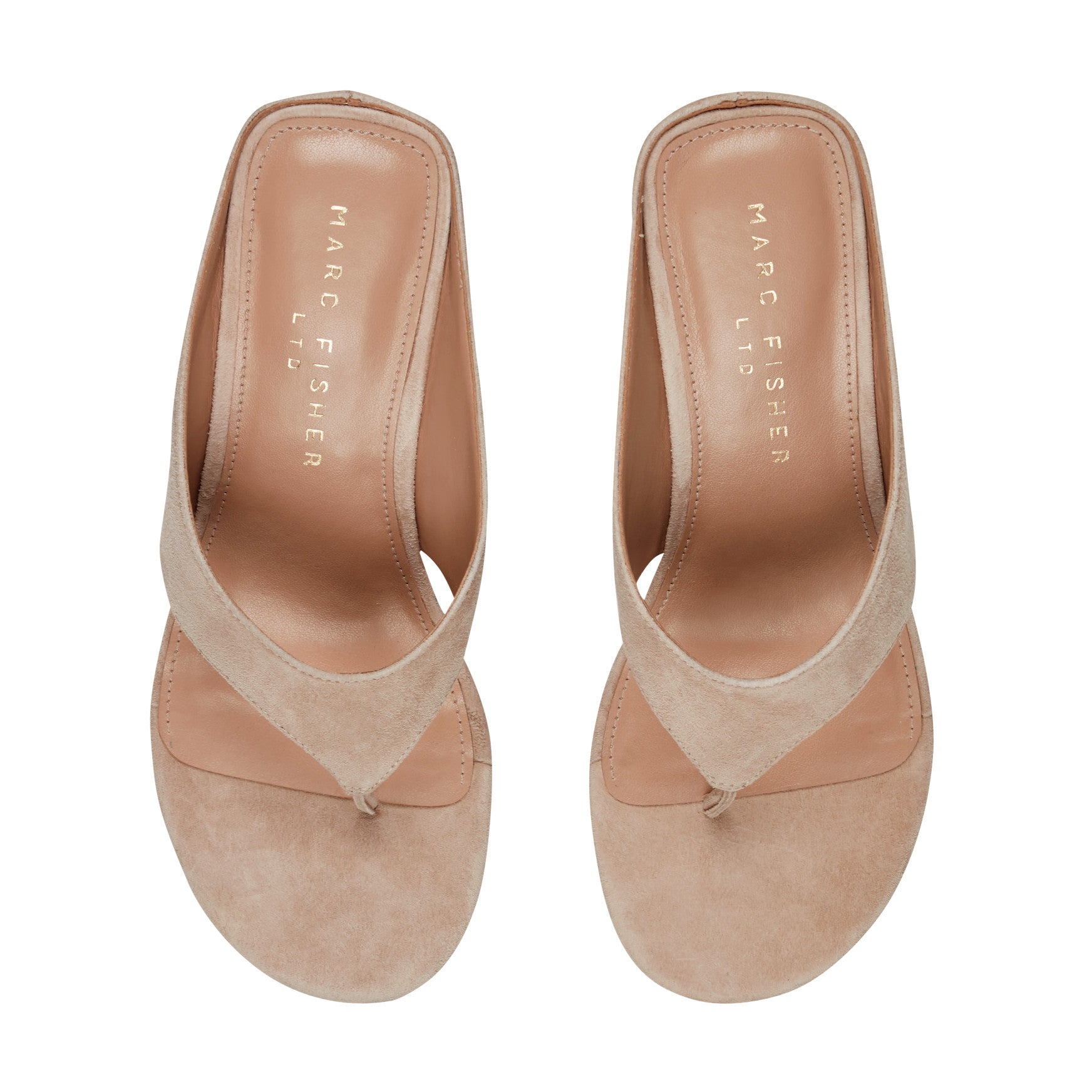 Udena Wedge Thong Sandal - Light Tan Suede / Marc Fisher Sale
