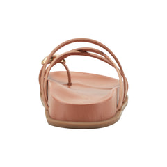 Braidey Strappy Flat Leather Sandal - Natural Leather / Marc Fisher Outlet