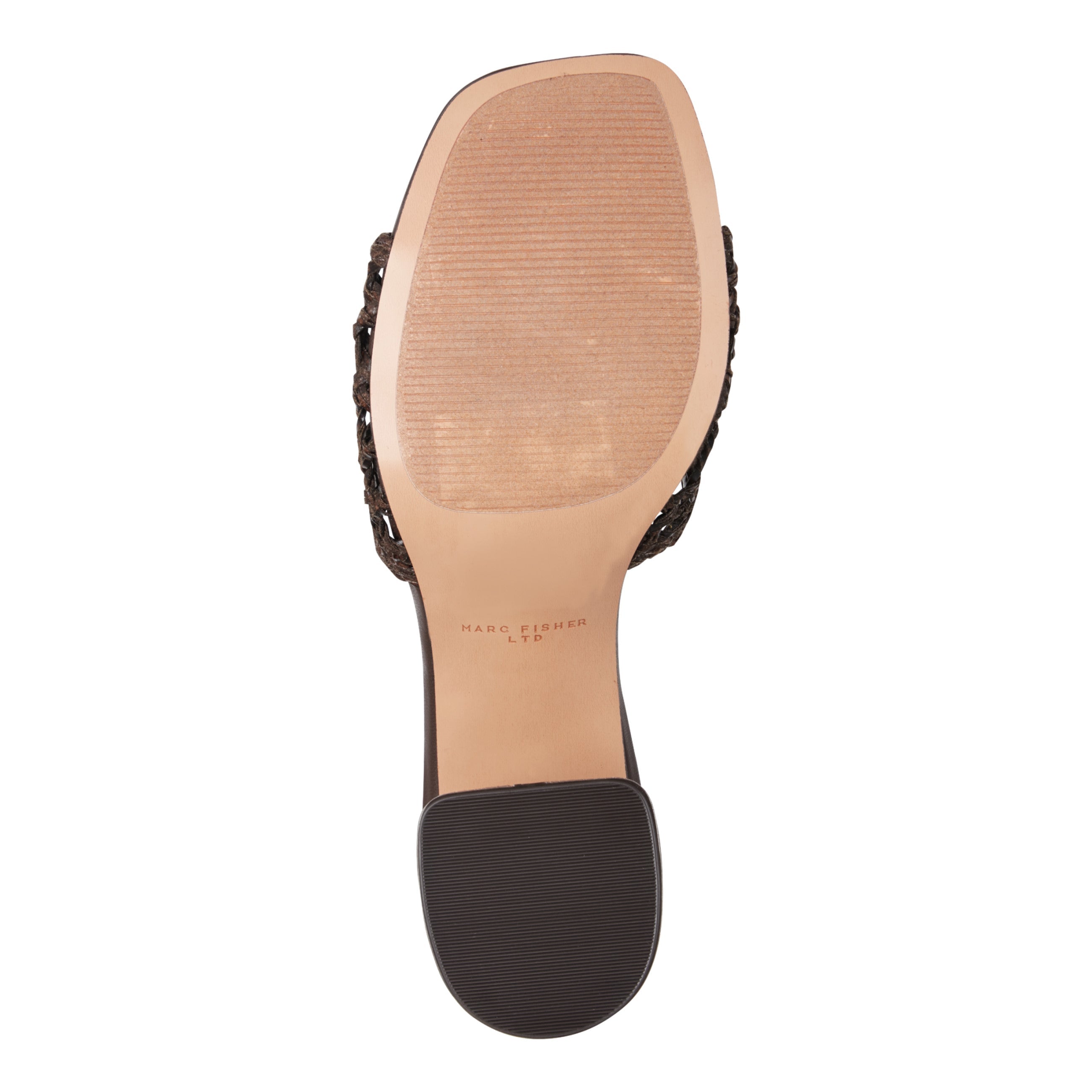 Farrel Woven Mule Sandal - Dark Brown / Marc Fisher US