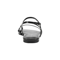 Elysha Leather Flat Sandal - Black Leather / Marc Fisher Sale