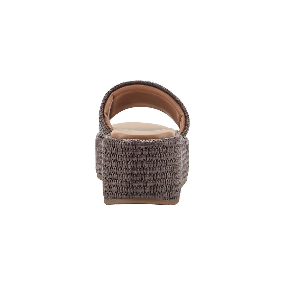 Daylin Flatform Sandal - Brown Raffia / Marc Fisher US