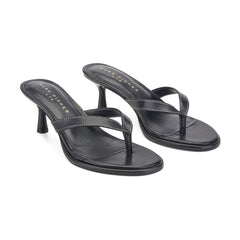 Antonia Leather Thong Sandal - Black Leather / Marc Fisher On Sale