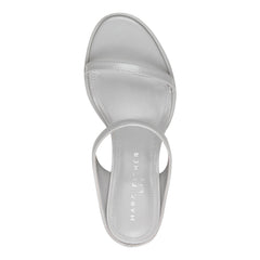 Alonde Leather Heeled Slide Sandal - Light Grey Leather / Marc Fisher For Sale