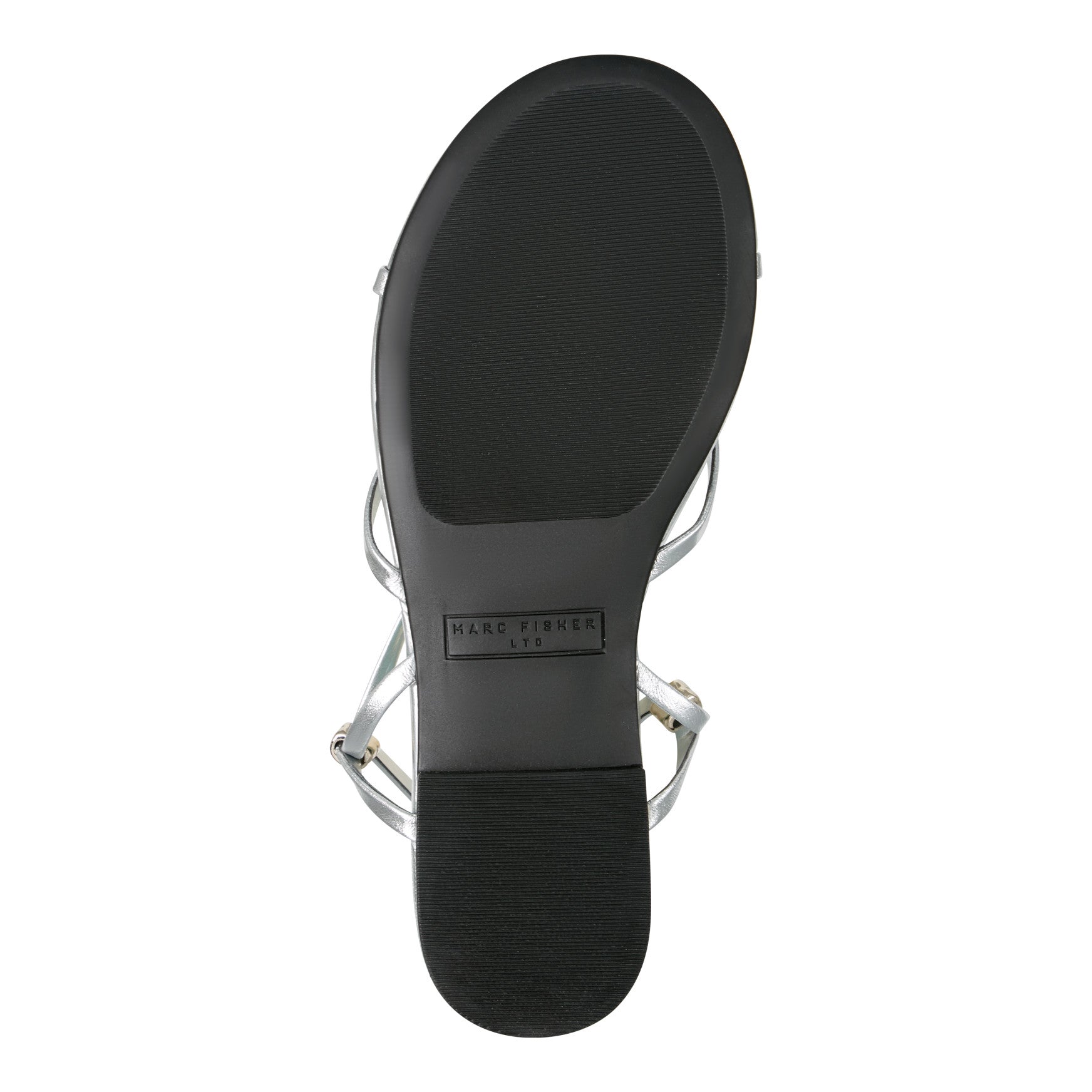Este Ankle Wrap Leather Sandal - Silver Leather / Marc Fisher Outlet