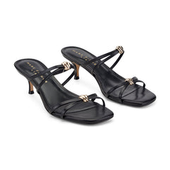 Baizel Leather Mule Sandal - Black Leather / Marc Fisher On Sale