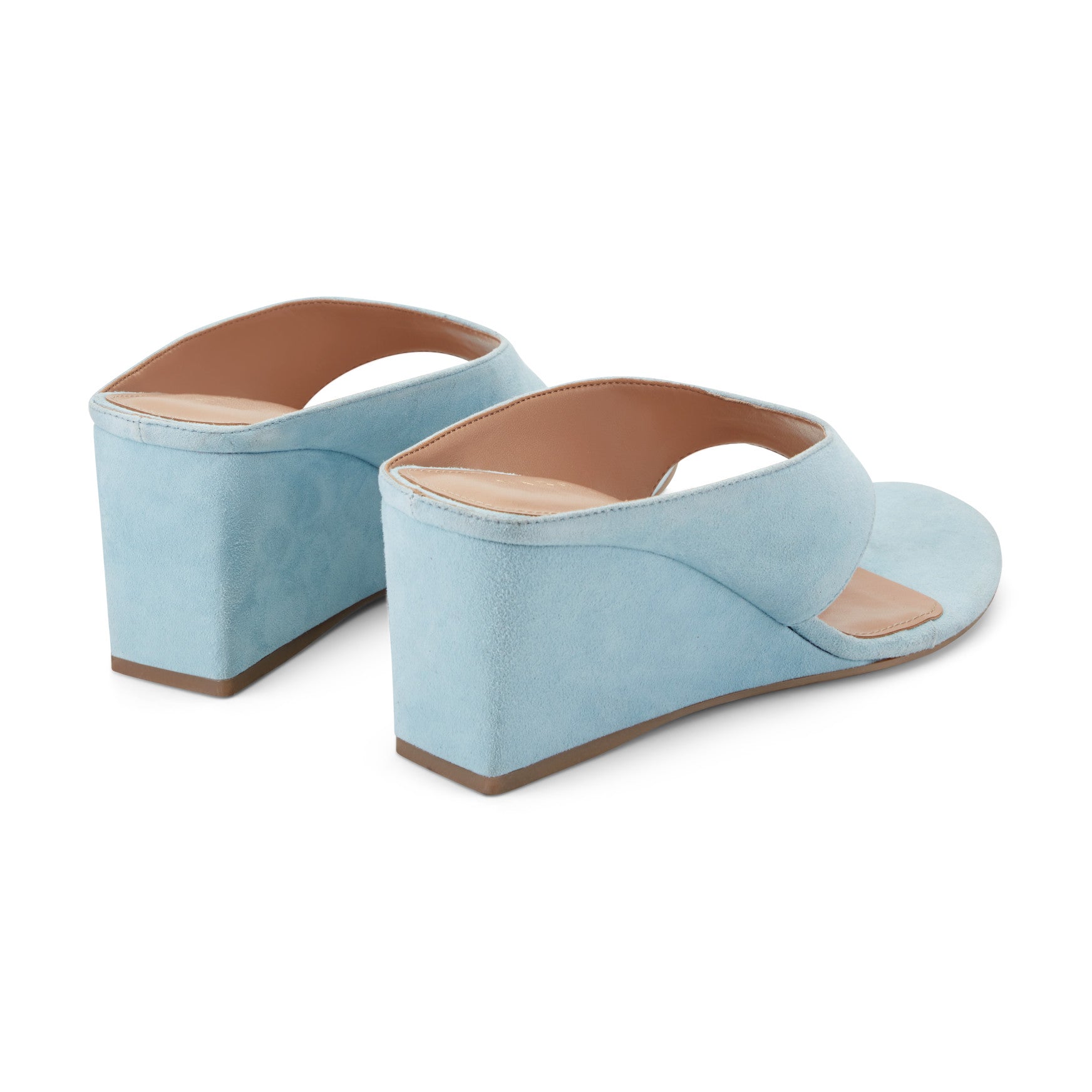 Udena Wedge Thong Sandal - Light Blue Suede / Marc Fisher Online