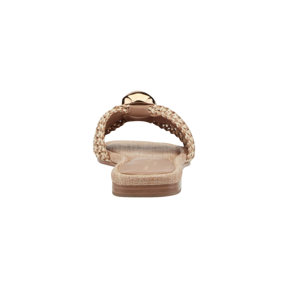 Nalena Flat Slide Sandal - Natural Multi / Marc Fisher Outlet