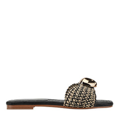 Nalena Flat Slide Sandal - Black Multi / Marc Fisher On Sale