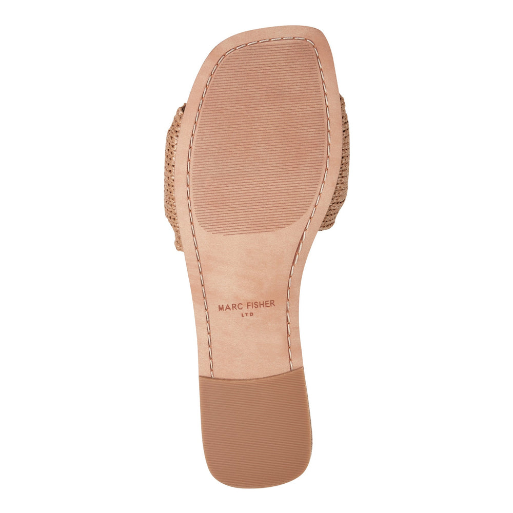 Nalena Flat Slide Sandal - Natural / Marc Fisher Discount