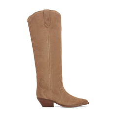 Ander Leather Western Boot - Medium Natural Suede / Marc Fisher Online