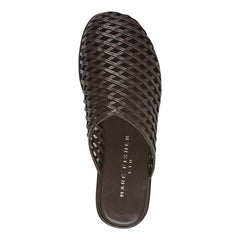 Lynzi Woven Leather Mule - Dark Brown Leather / Marc Fisher For Sale