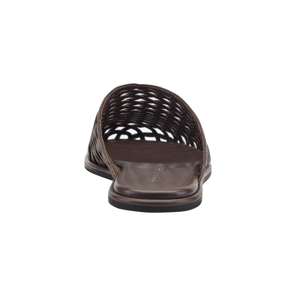 Lynzi Woven Leather Mule - Dark Brown Leather / Marc Fisher For Sale