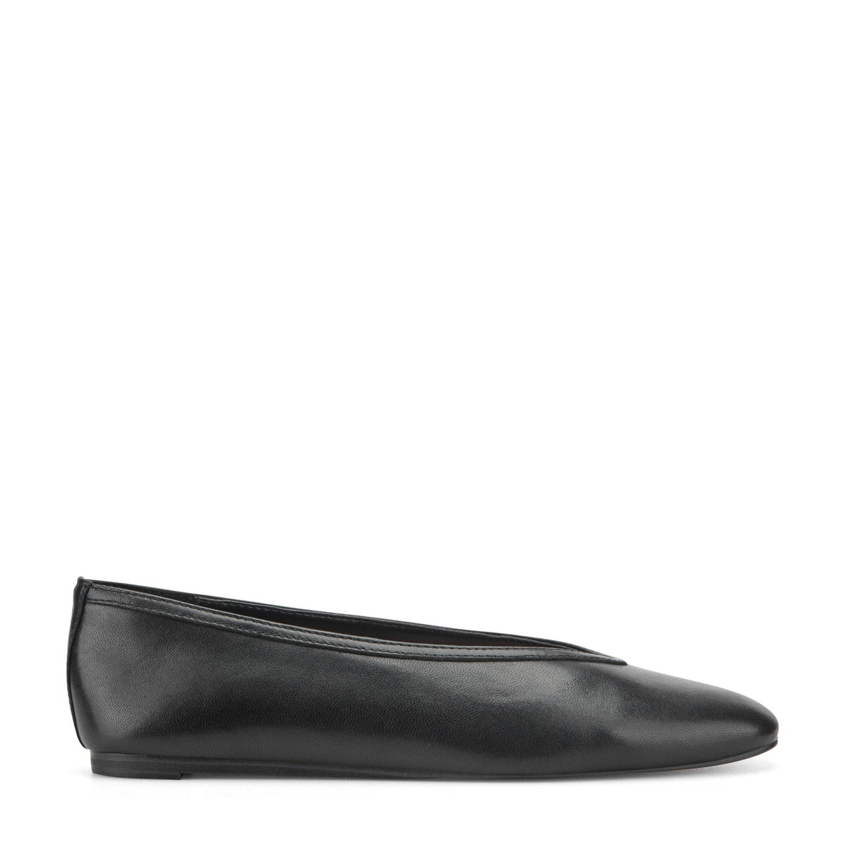 Gradi Leather Ballet Flat - Black Leather / Marc Fisher Sale