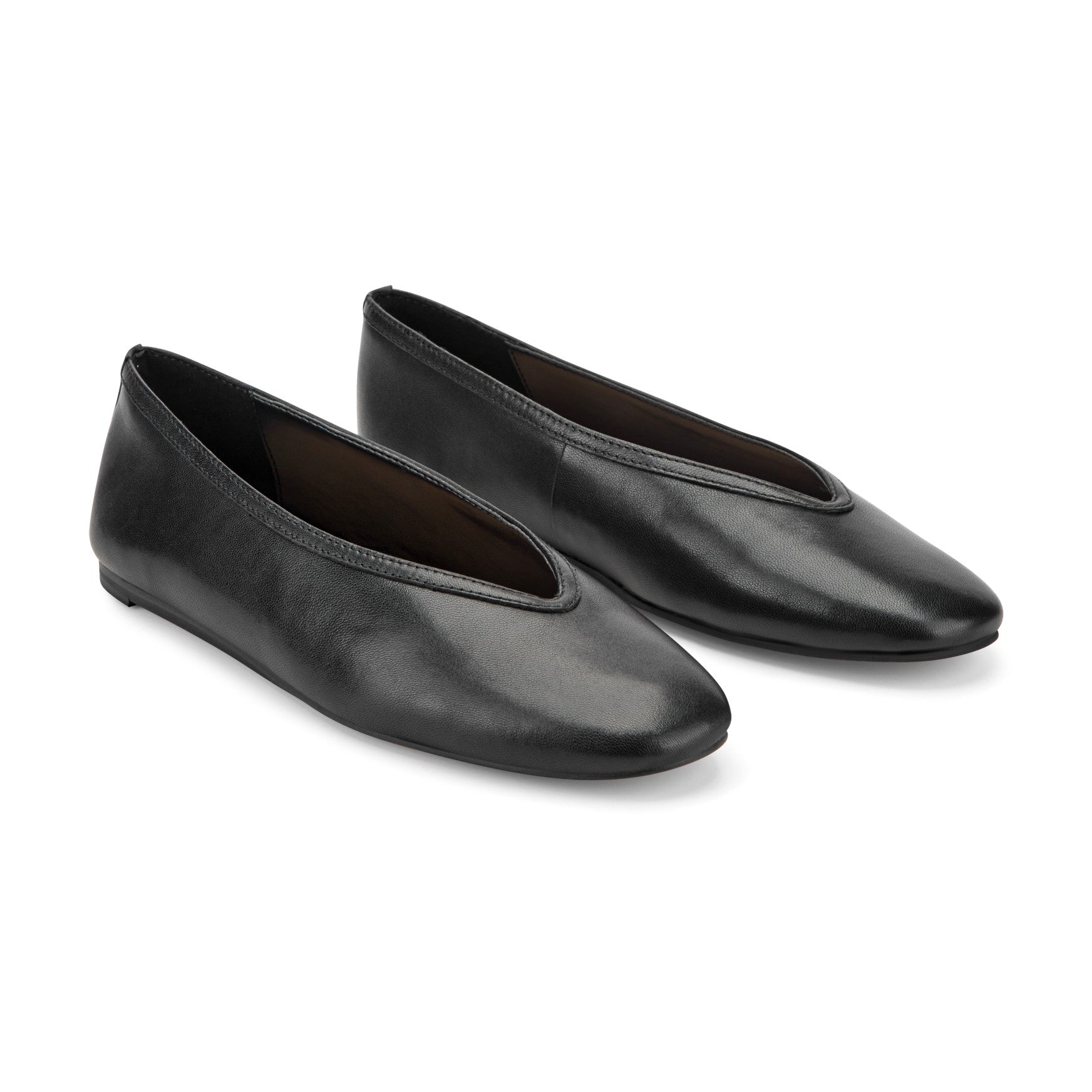 Gradi Leather Ballet Flat - Black Leather / Marc Fisher Sale
