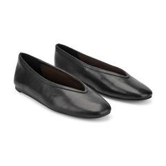 Gradi Leather Ballet Flat - Black Leather / Marc Fisher Sale