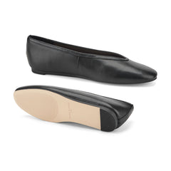 Gradi Leather Ballet Flat - Black Leather / Marc Fisher Sale