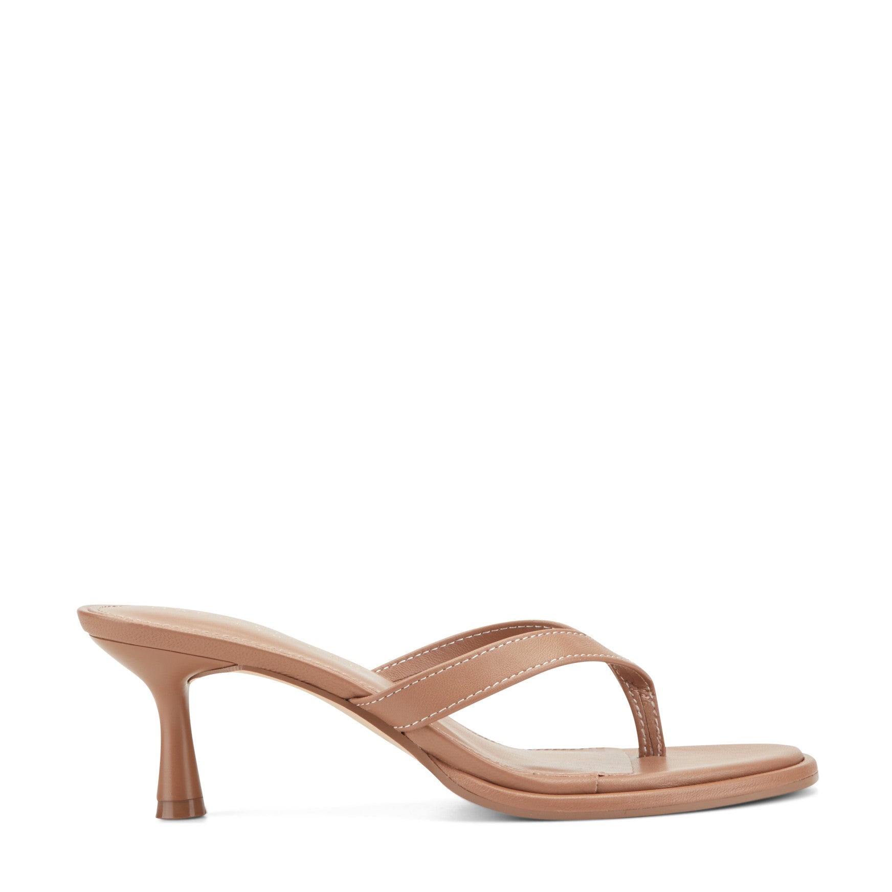 Antonia Leather Thong Sandal - Natural Leather / Marc Fisher Outlet