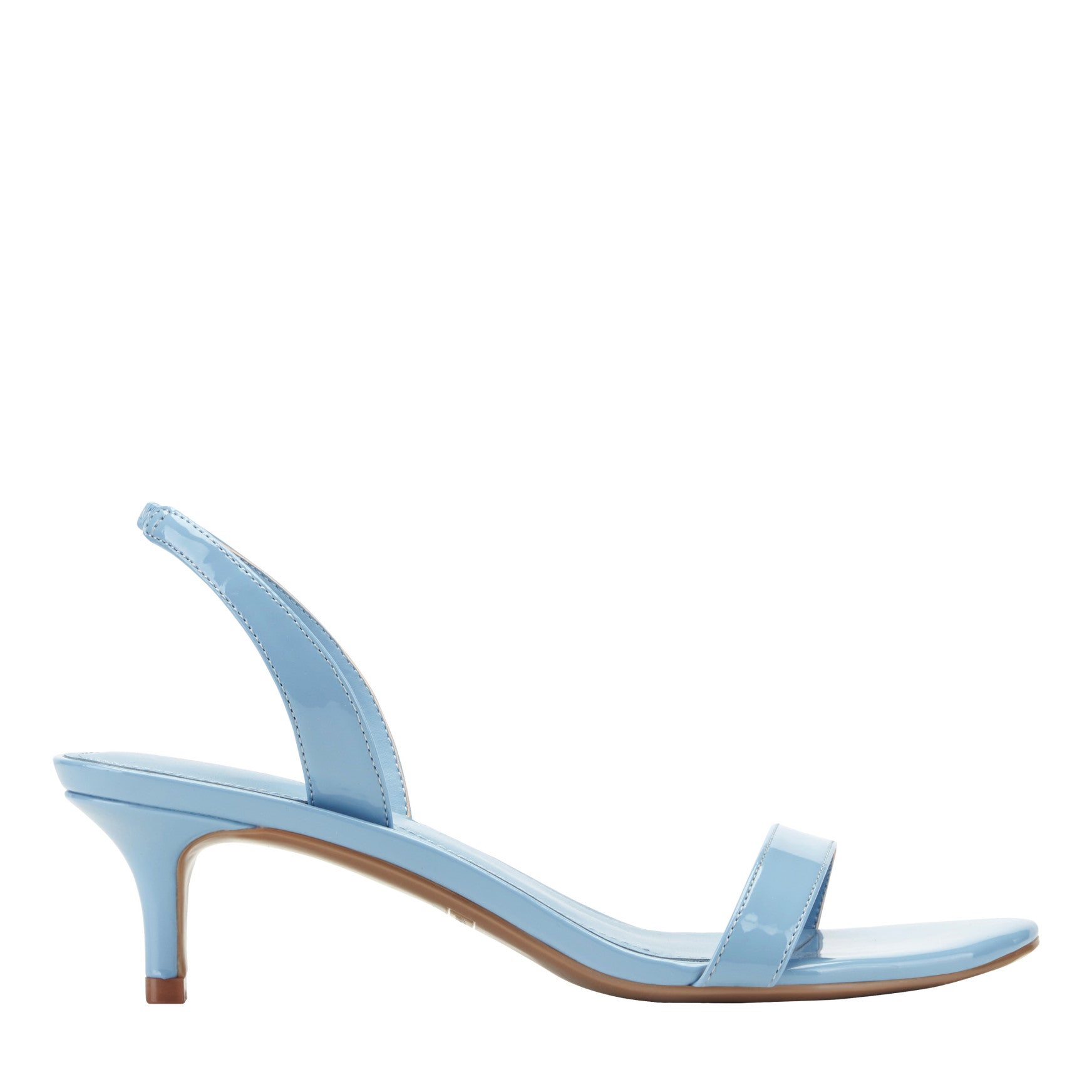Salla Slingback Kitten Heel Sandal - Light Blue Patent / Marc Fisher Online